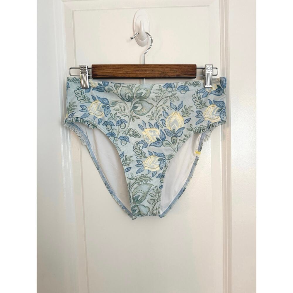 Summersalt Secret Garden Mid Rise Ruffle Bikini Bottom Size 8